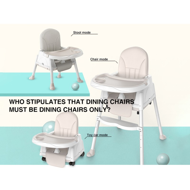 Baby High Chair Manufacturer - OEM Sillas Para Bebe 3 in 1 Portable Plastic with Tray