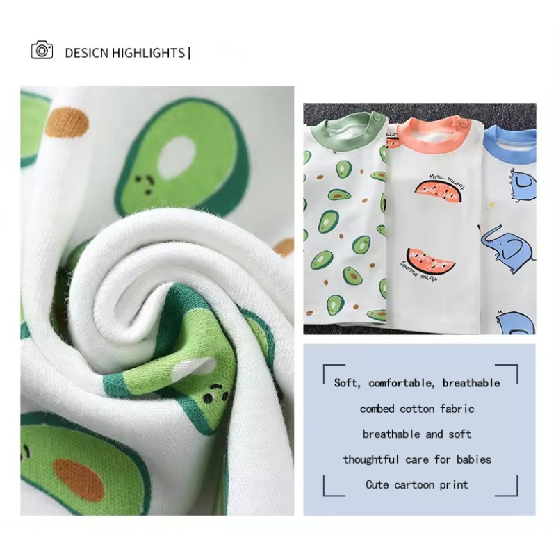 Baby Boy Pajamas Manufacturer - Autumn Clothes Cotton Rompers Pajama Short Sleeve Korean