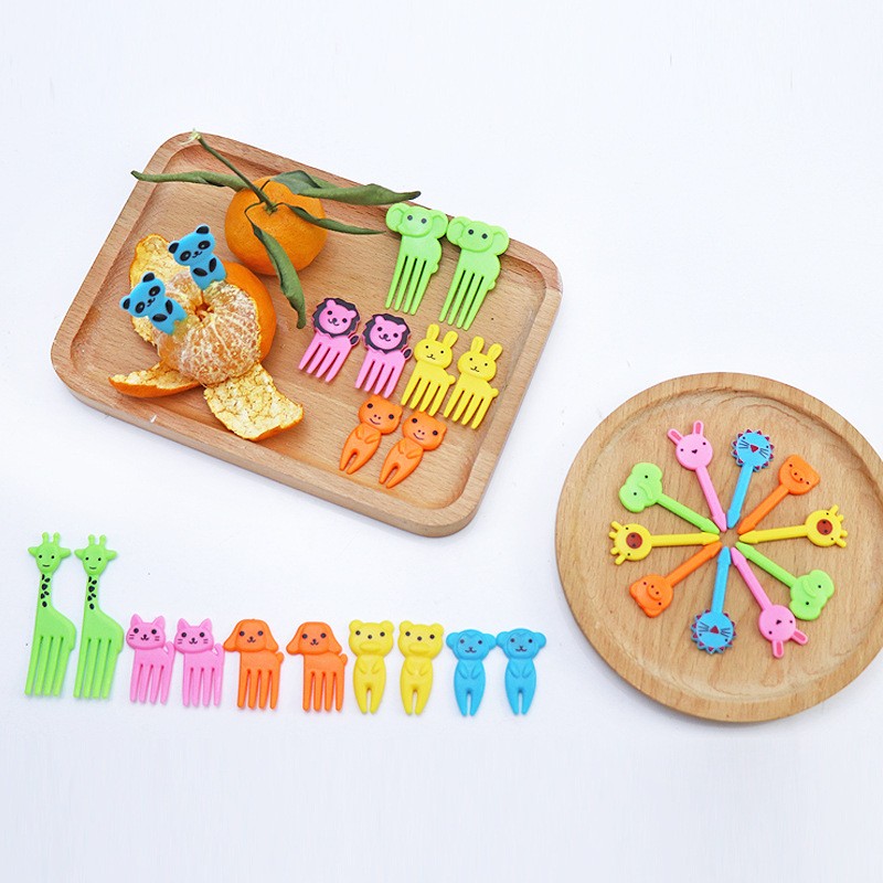 Plastic Fork Supplier - Disposable Kids Mini Animal Dessert Fruit Fork