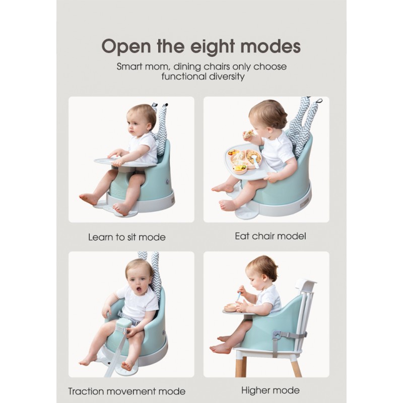 Children Dining Chair Supplier - Portable High Booster Seat Music Growth Plastic