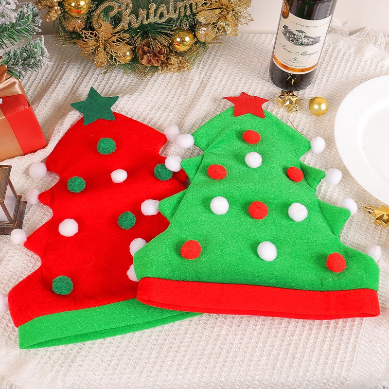 Christmas Elf Hats Supplier - New Christmas Tree Hat Festival Party Elf Novelty Hats
