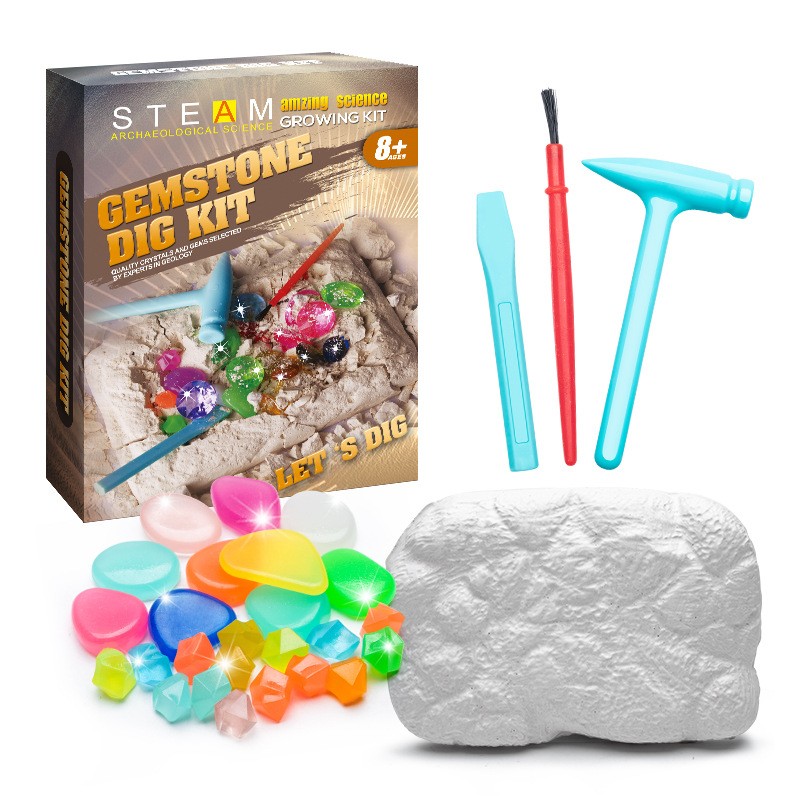Dinosaur Excavation Kit Manufacturer - Dig Dinosaur Egg Dino Fossil Gems Archaeology Set