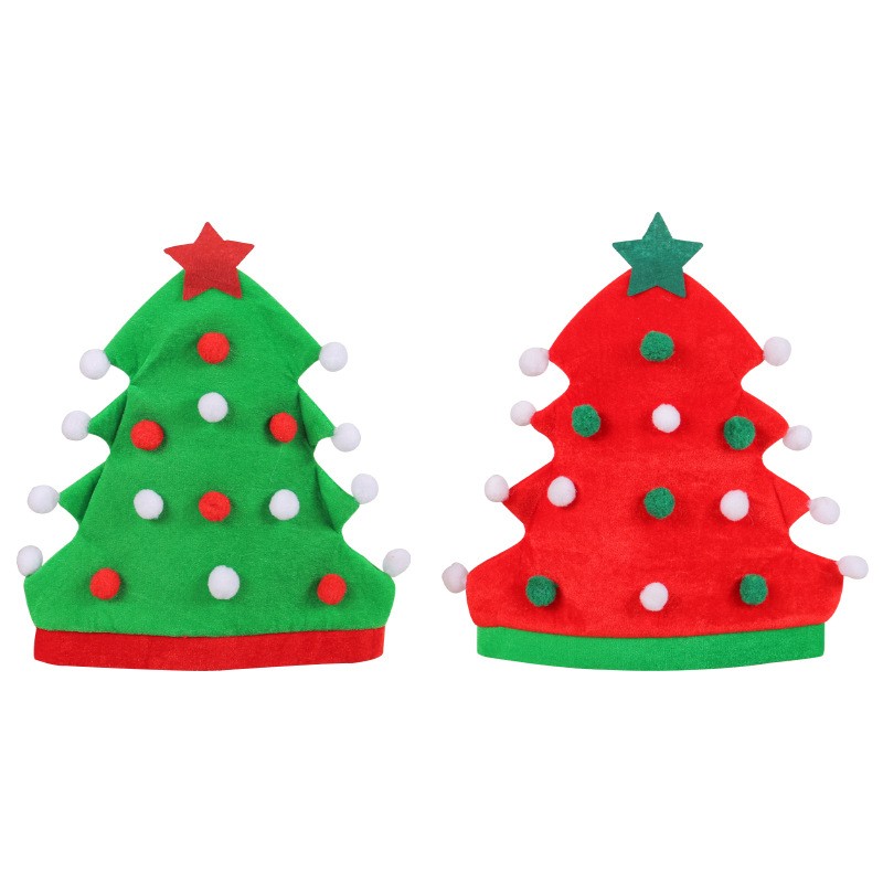 Christmas Elf Hats Supplier - New Christmas Tree Hat Festival Party Elf Novelty Hats
