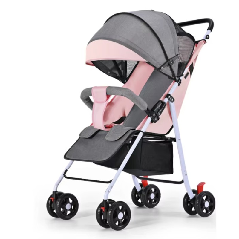 Baby Stroller Supplier - OEM 4 in 1 Leather French Logo 4 Wheels for Twins
