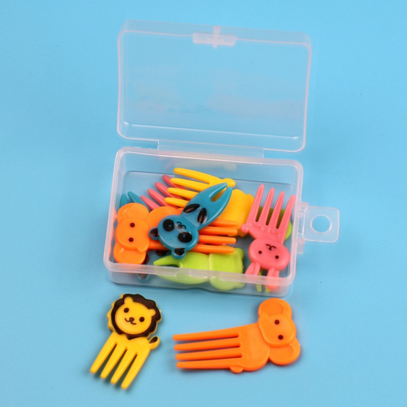 Plastic Fork Supplier - Disposable Kids Mini Animal Dessert Fruit Fork