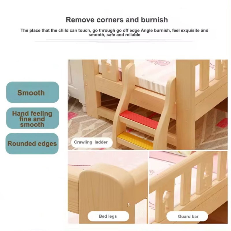 Newborn Infant Cot Manufacturer - Multi Function Solid Cradle Swing Sleeping Nest Wood