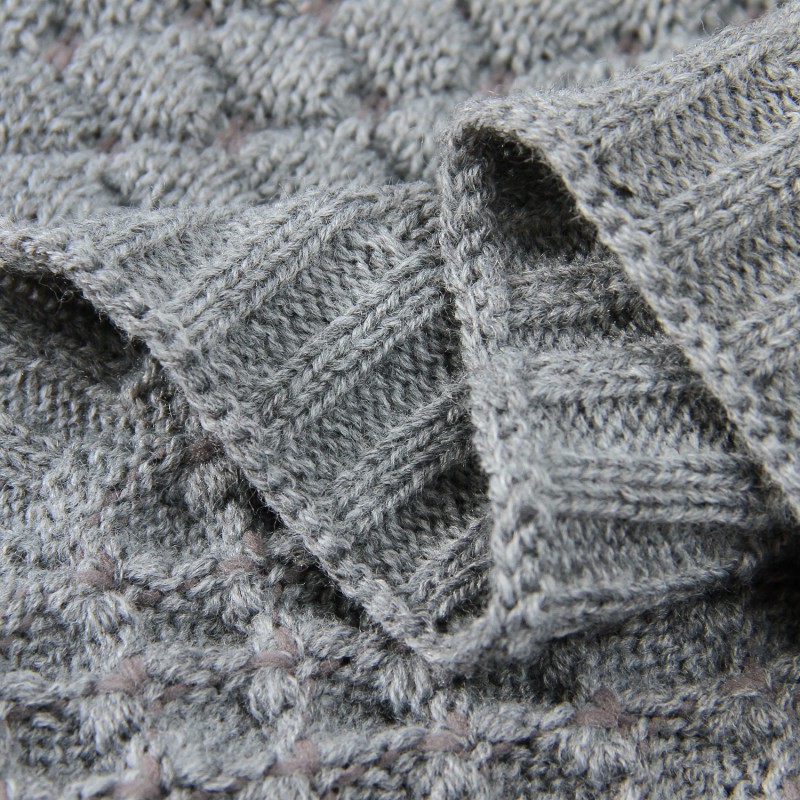 Baby Quilts Supplier - Knitted Covers Matt Paly Personalized Sheet Soft Net Embroidery