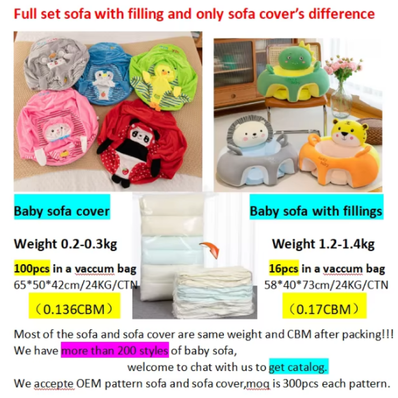 Stuffed Doll Cushion Manufacturer - Cover No Filling Cat Kawaii Sitting Sofa for Kids