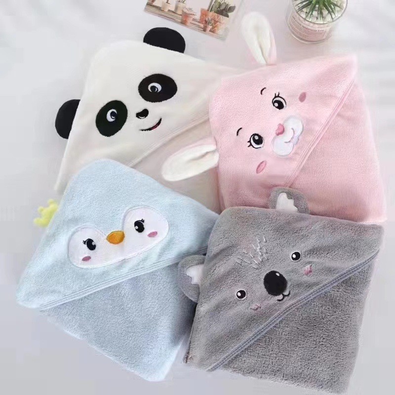 Baby Bath Towel Manufacturer - Premium Hooded Polyester Soft Kids Fiber Stripe Hat