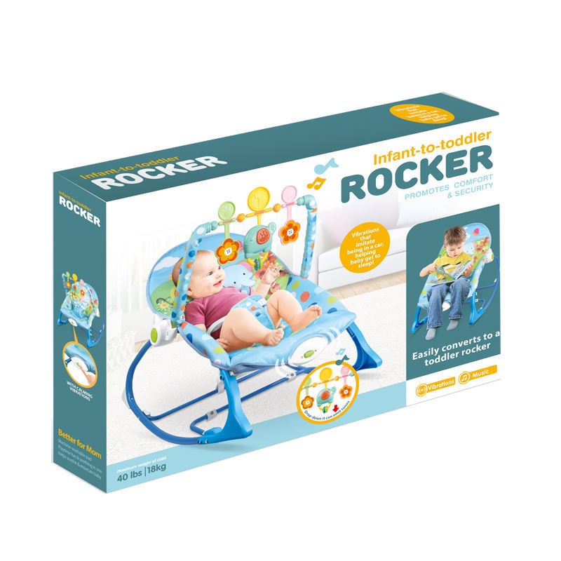 Baby Rocker Chair Manufacturer - Guangdong Color Red Soft Sleeper Design Manual Swing