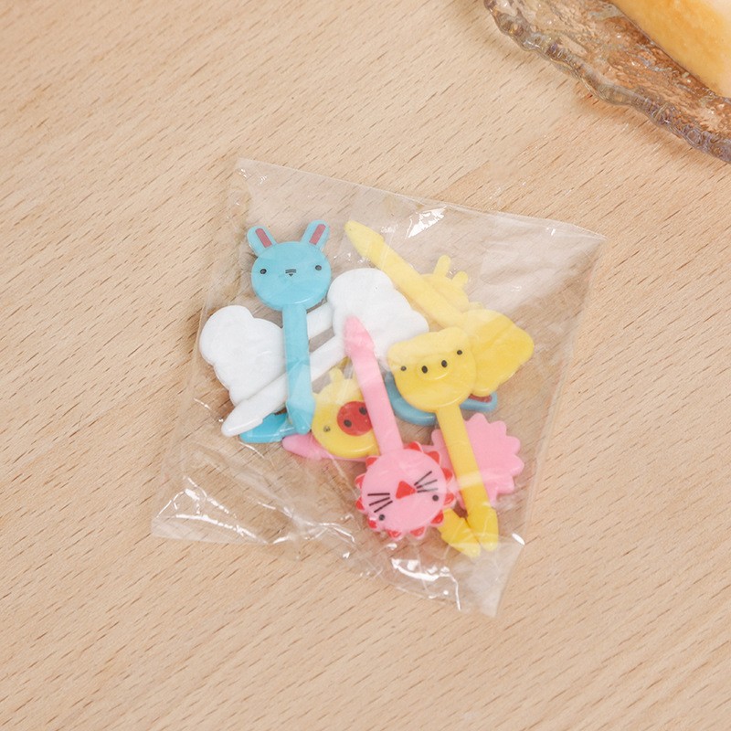 Plastic Fork Supplier - Disposable Kids Mini Animal Dessert Fruit Fork