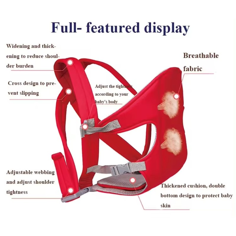 Baby Sling Carrier Manufacturer - OEM 2021 Advanced 3 in 1 Hip Seat Backpack Bag