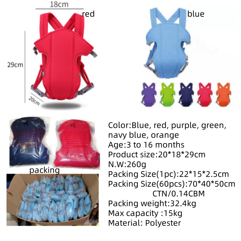 Baby Sling Carrier Manufacturer - OEM 2021 Advanced 3 in 1 Hip Seat Backpack Bag