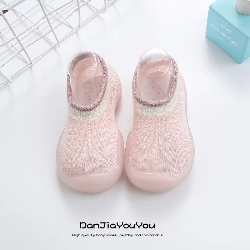 Baby Shoe Socks Manufacturer - Letter Print Trendy High Top Paris Flat Anti slip