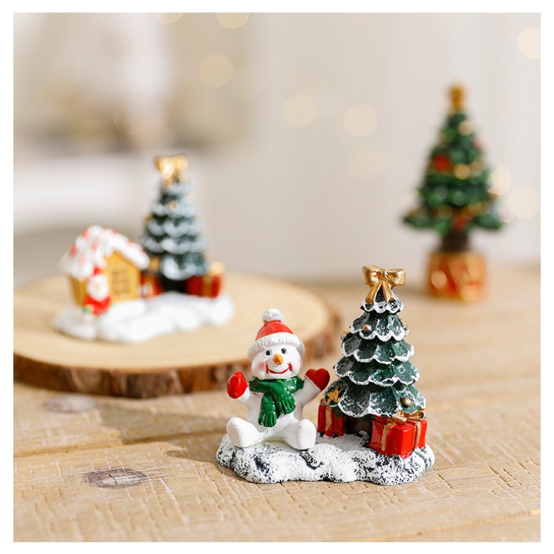 Christmas Ornaments Manufacturer - Small House Micro Landscape Resin House Small Decorations