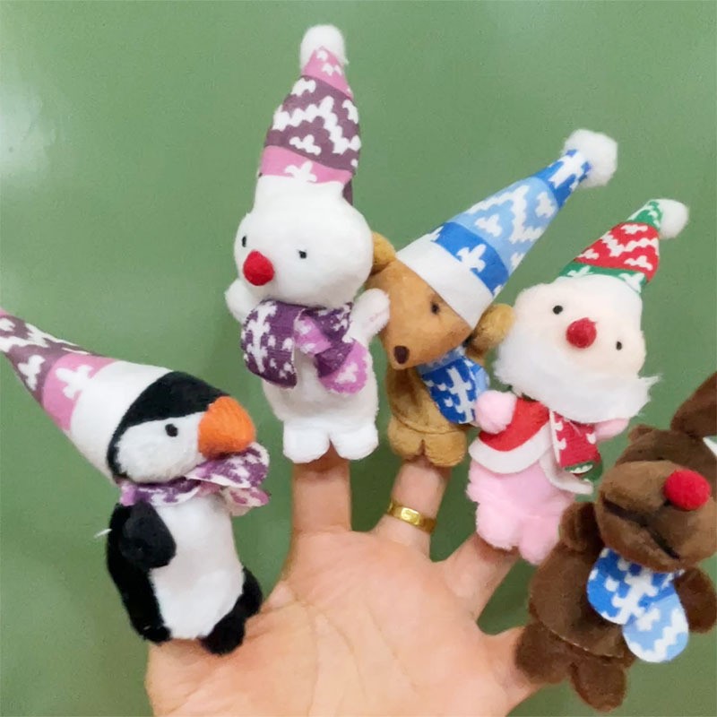 Christmas Finger Puppet Supplier - New Christmas Plush Toy Mini Small Animal Hat Mini
