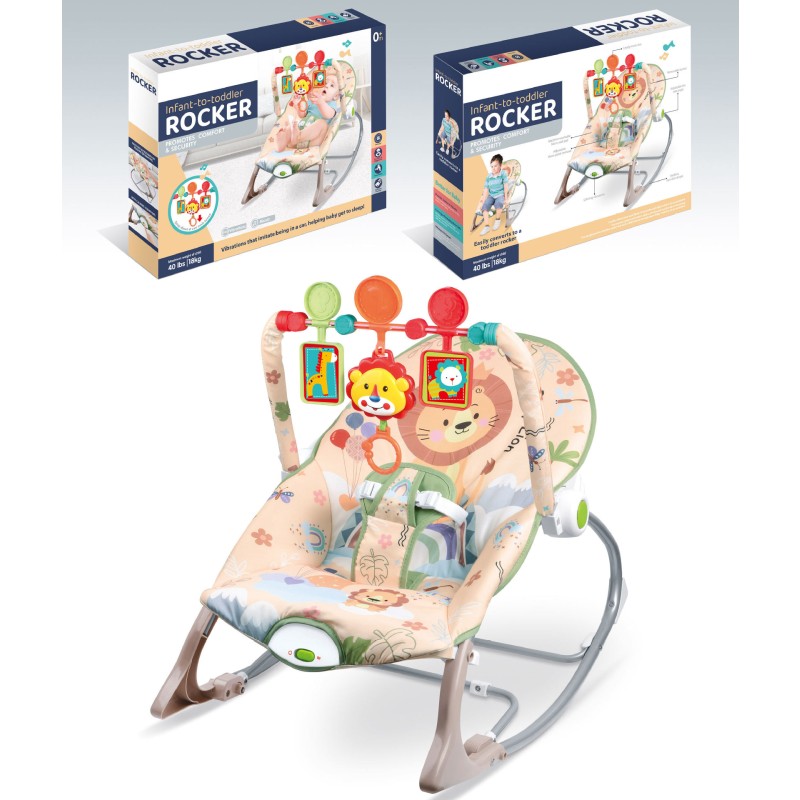 Baby Rocker Chair Manufacturer - Guangdong Color Red Soft Sleeper Design Manual Swing