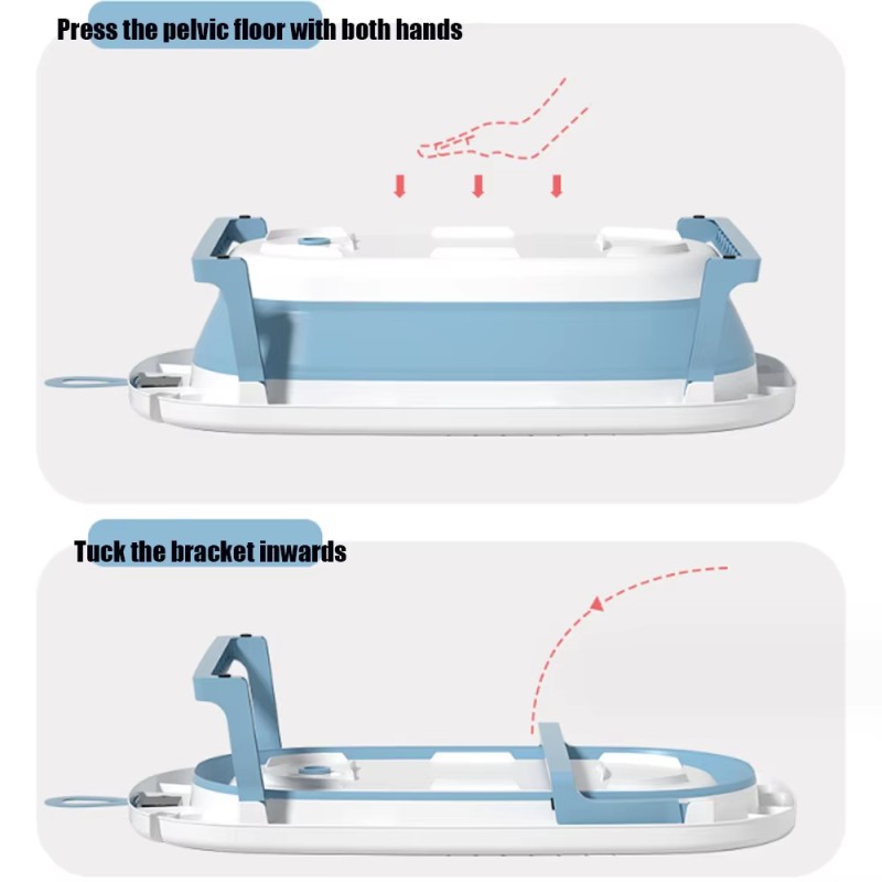 Baby Bath Tub Set Supplier - Pour Bebe Foldable Silicone Soft Plastic Cover Bathtub