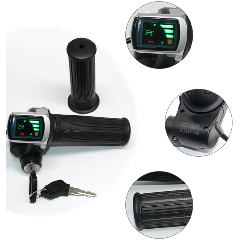 E-bike Throttle - Twist Grip LCD Display