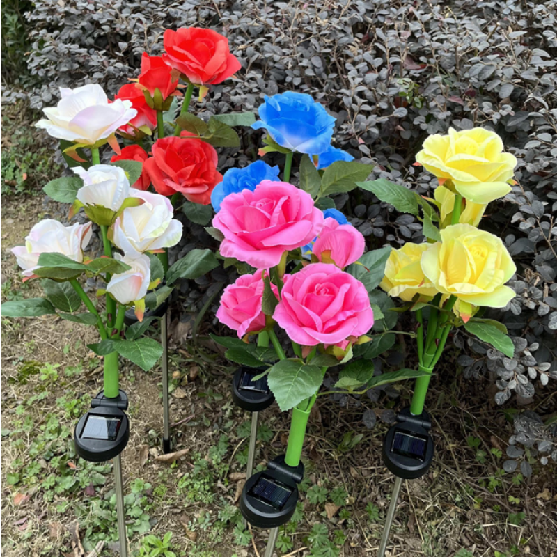 Rose Light - Solar Flower Stake Pathway