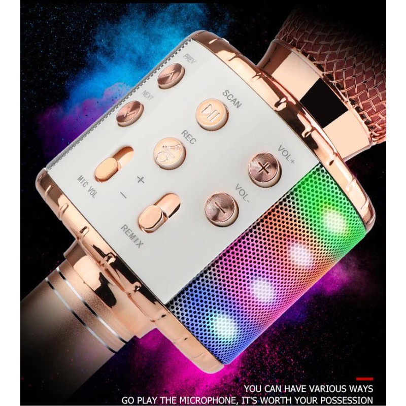 Wireless Microphone - Karaoke LED Light