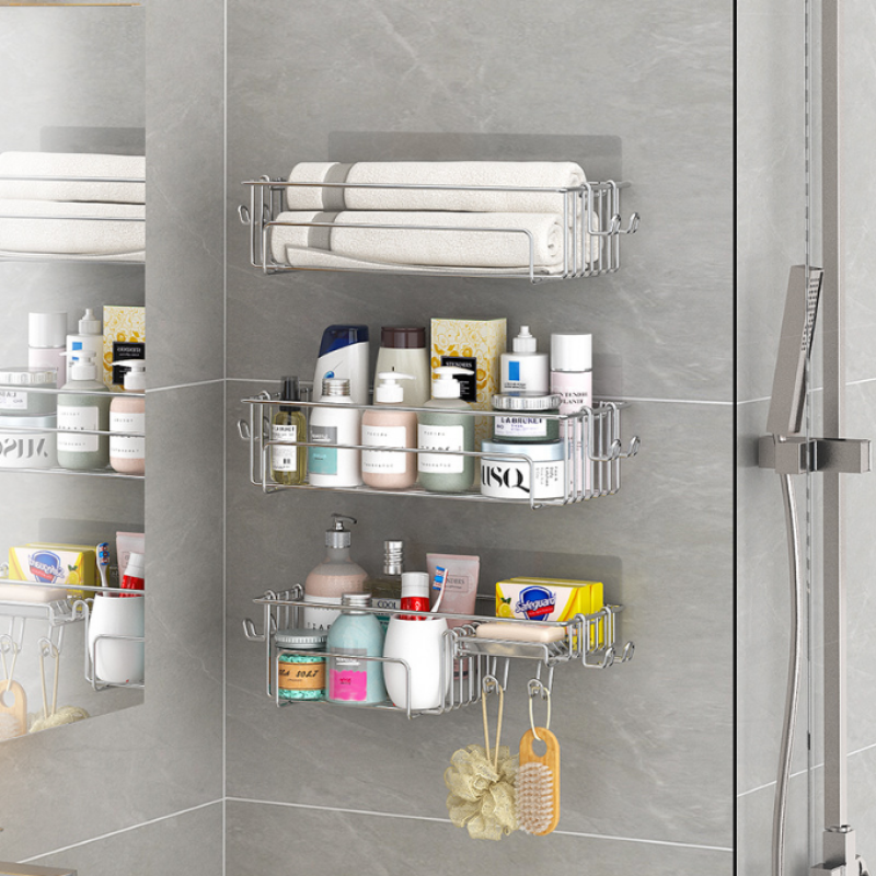 Shower Caddy - 2 Tier Stainless Steel Hook
