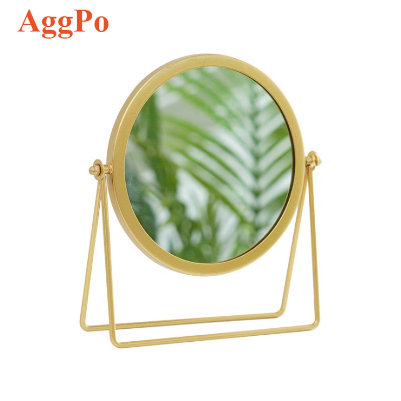 Vanity Mirror - Gold Frame Portable