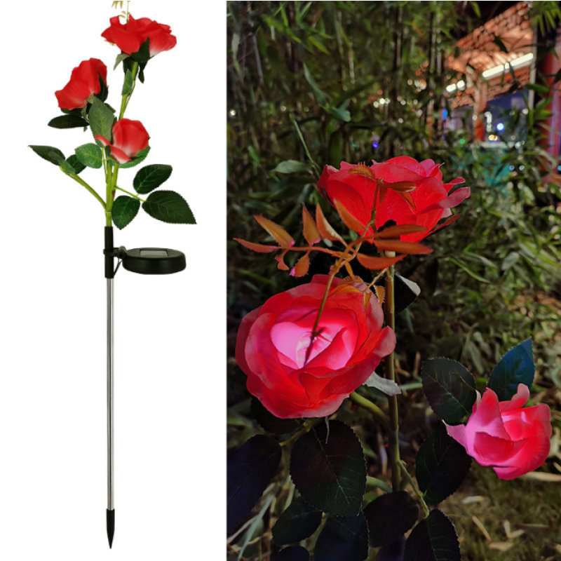 Rose Light - Solar Flower Stake Pathway