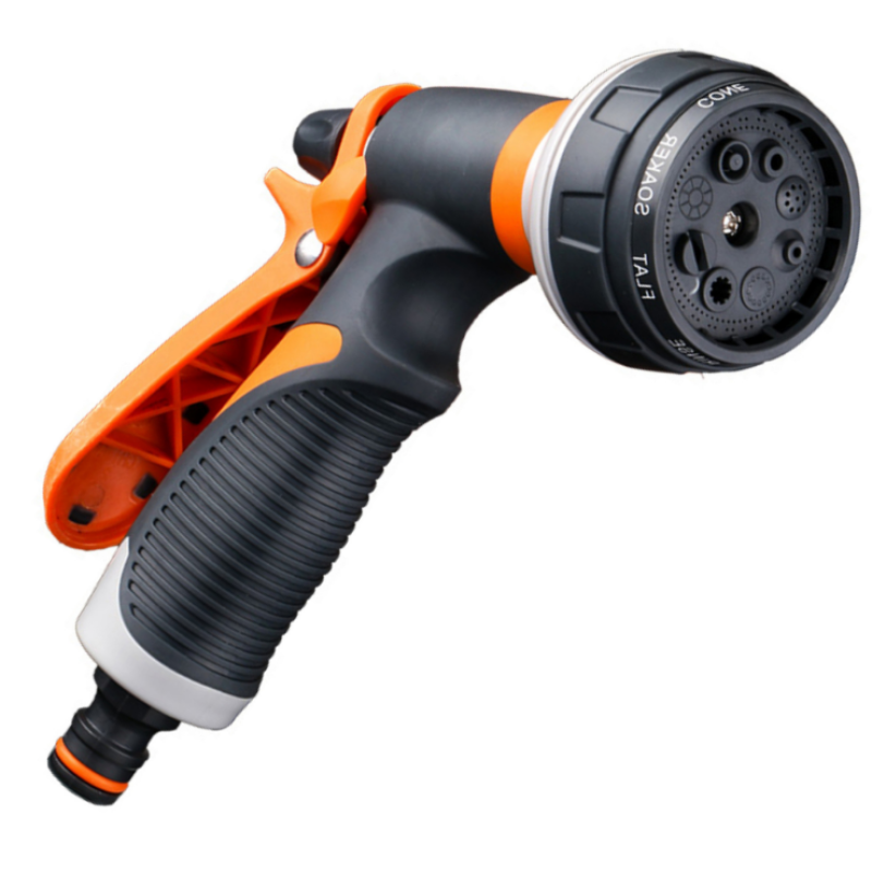 Garden Nozzle - Metal Spray Gun 8 Pattern
