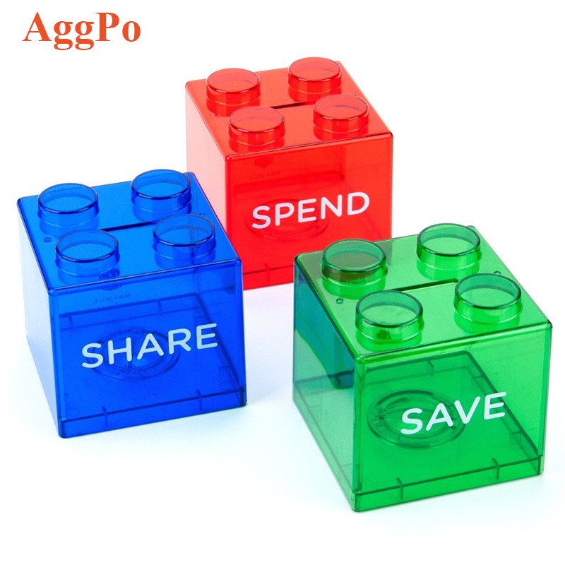 Piggy Bank - Transparent Save Spend