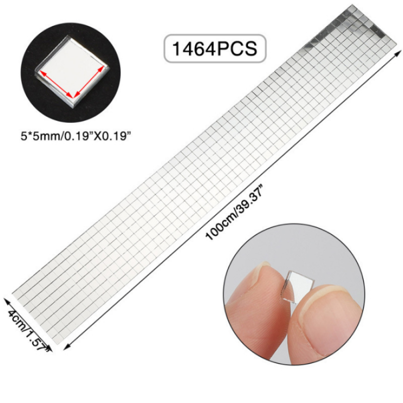 Mosaic Tiles - Self-adhesive Mirror Rolls