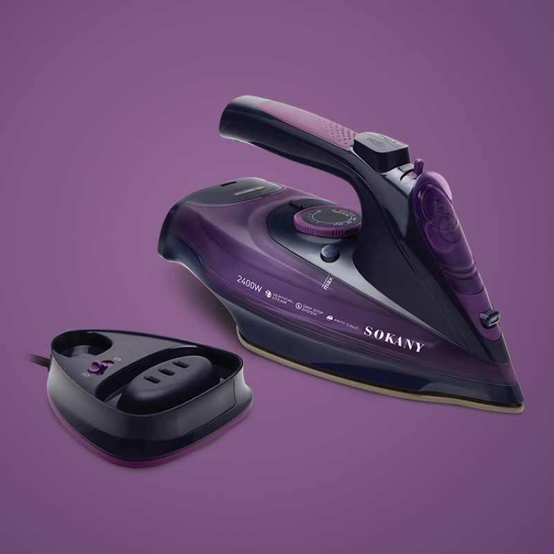 Steam Iron - 2400W Cordless Ceramic Soleplate