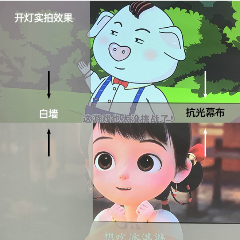 Projector Screen - 120 Inch Portable Anti-light Movie