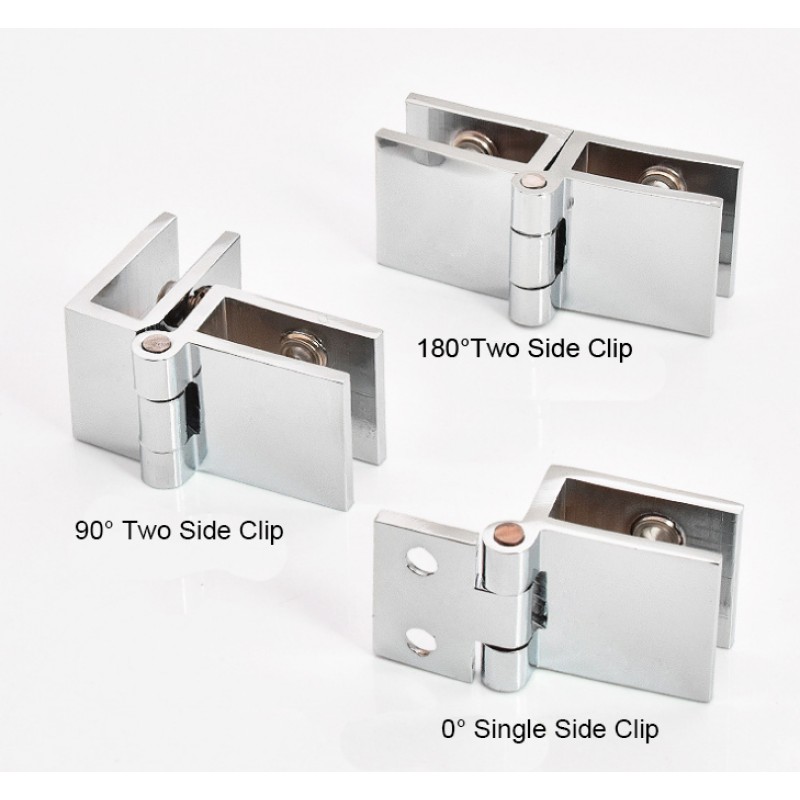 Glass Hinge - 0/90/180 Degree No Hole