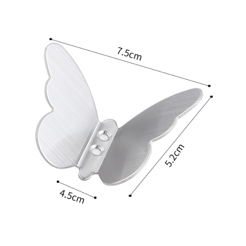 Wall Hook - Butterfly Single Stainless Steel