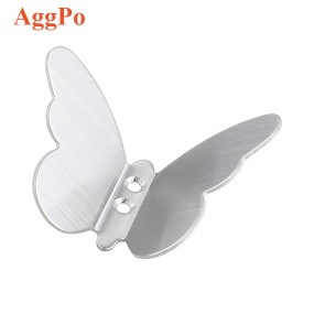 Wall Hook - Butterfly Single Stainless Steel