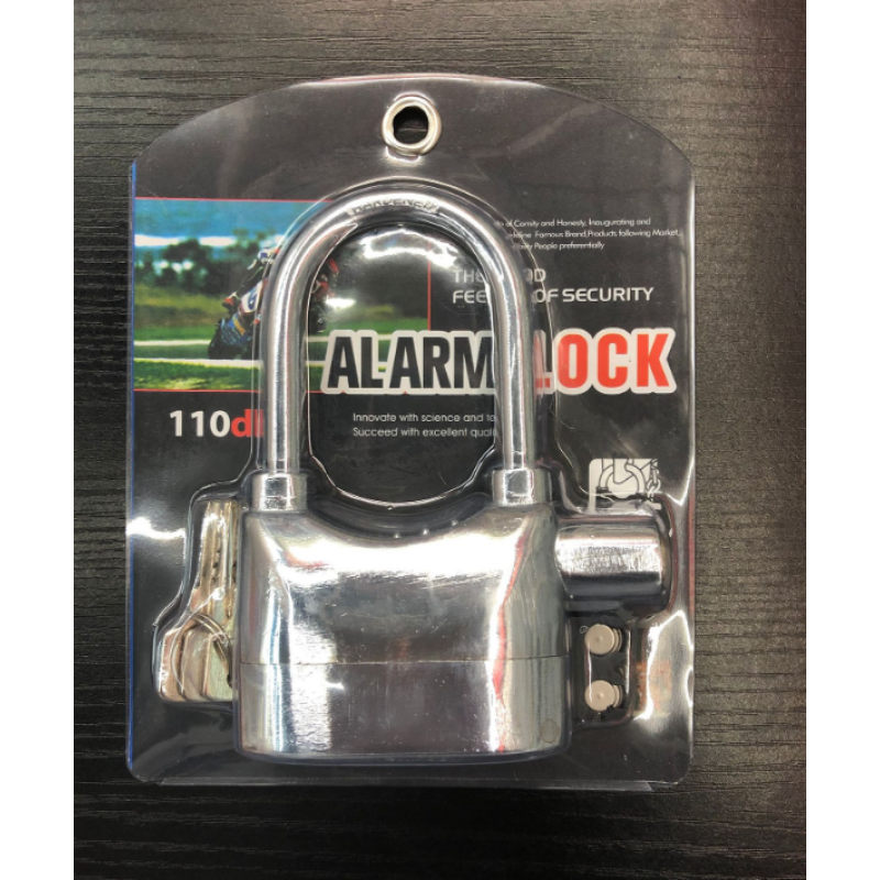 Alarm Padlock - 110db Siren Bike Lock
