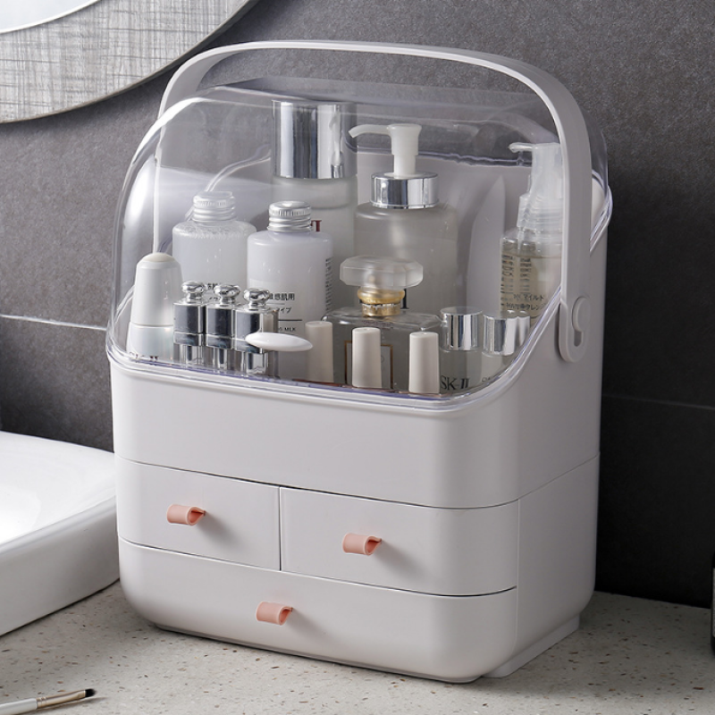 Makeup Organizer - 3 Tier Plastic Cosmetic Box