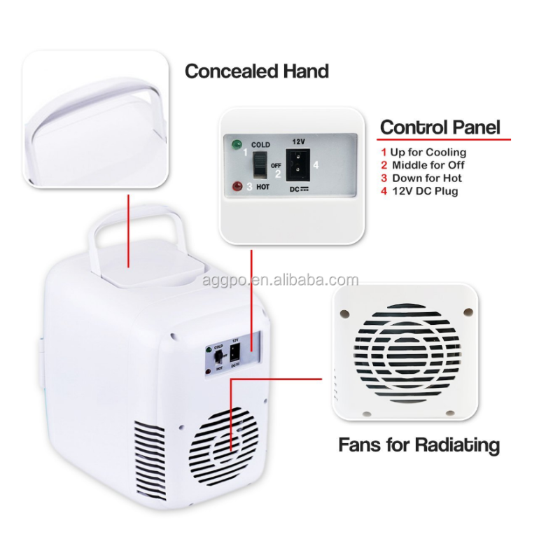Car Fridge - Portable 4 Liter Cooling