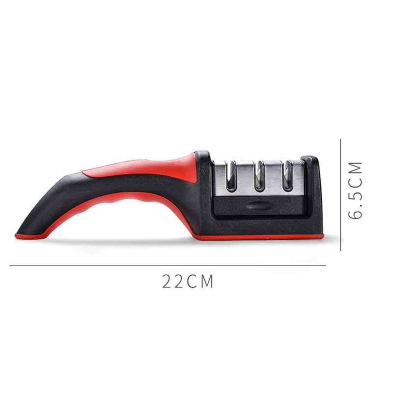 Knife Sharpener - 3-Stage Non-Slip Base Tool
