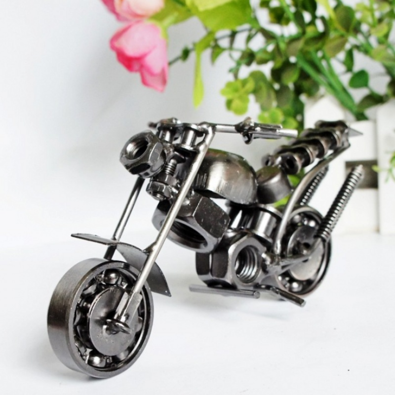 Motorcycle Ornament - Handmade Iron Metal
