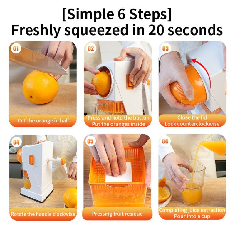 Citrus Juicer - Manual Hand Press High Yield
