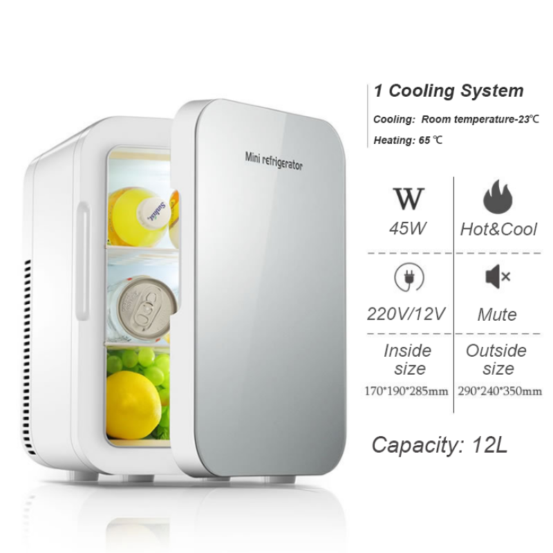 Mini Fridge - 20L Compact Cooler Warmer AC/DC