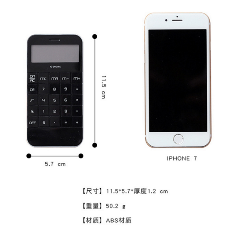 Calculator - Mini Phone Shape 10-digit Office OEM
