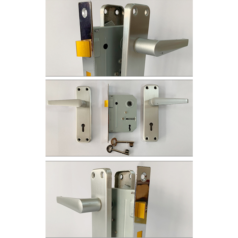 Door Handle Lock - Key Entry Aluminum
