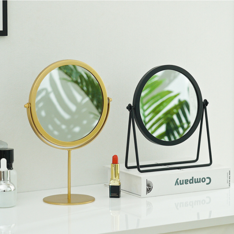 Vanity Mirror - Gold Frame Portable