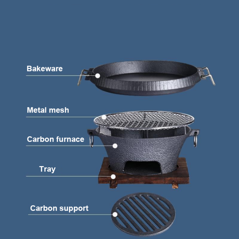 BBQ Grill - Portable Charcoal Tabletop Stove