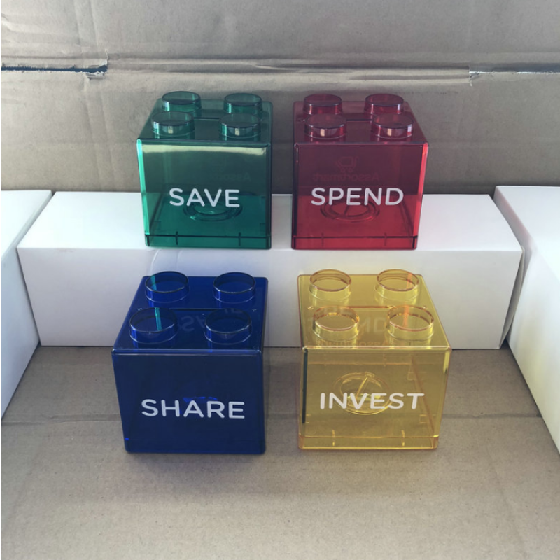 Piggy Bank - Transparent Save Spend