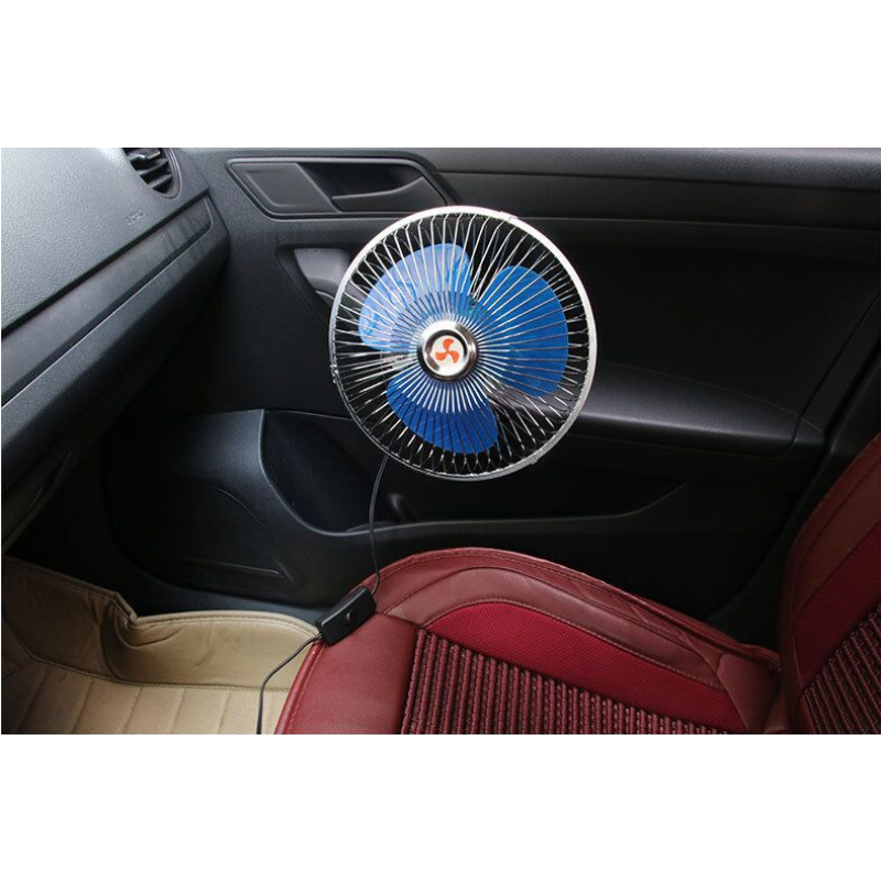 Car Fan - 12V Ceiling Rotatable Clip