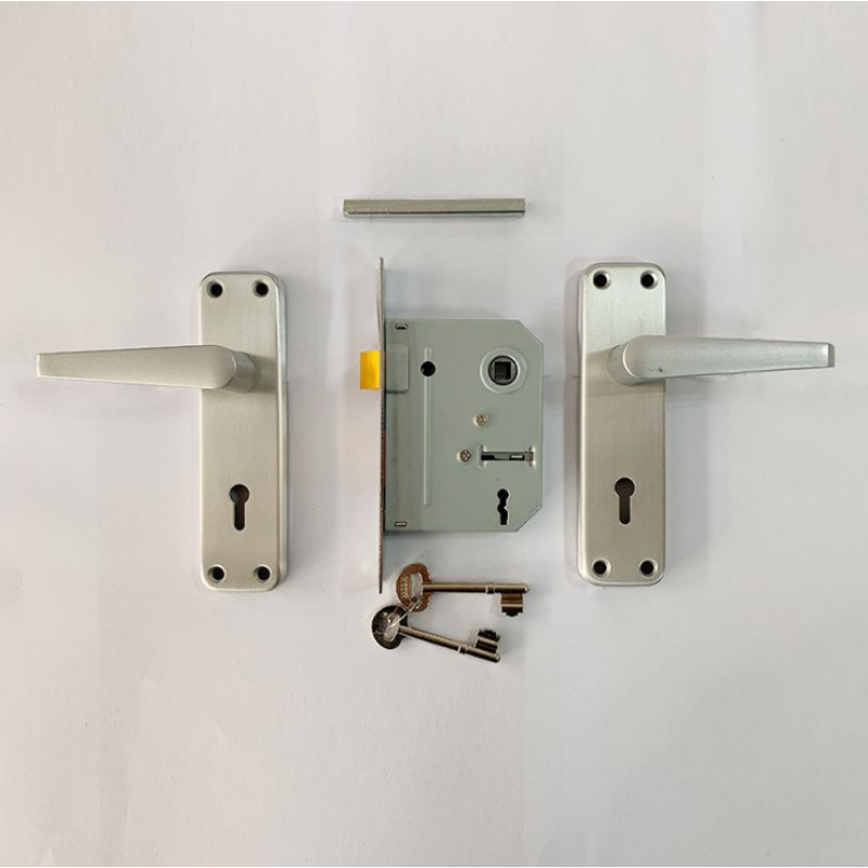 Door Handle Lock - Key Entry Aluminum